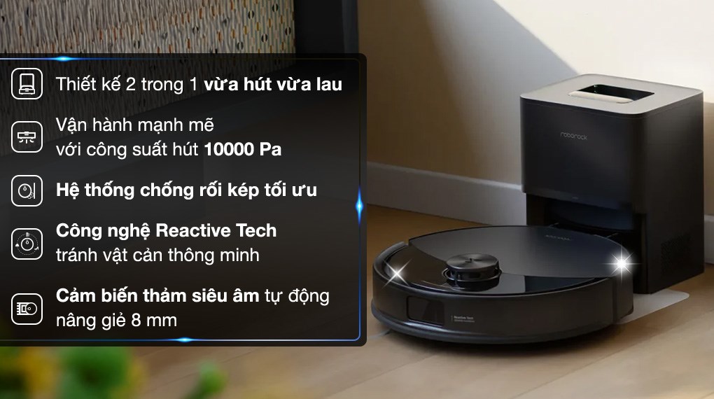 Robot hút bụi lau nhà Roborock Q10 PF+ sở hữu hệ thống chống rối kép tối ưu
