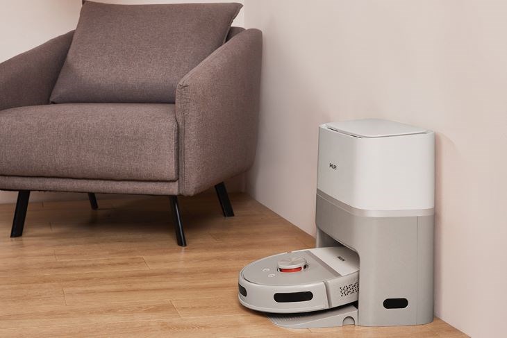 Mức tiếng ồn của robot trong quá trình hoạt động là khoảng 65 dB, tương đương với mức tiếng động khi có cuộc trò chuyện thông thường