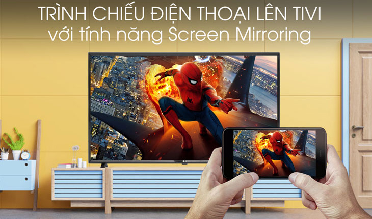 Hỗ trợ chiếu màn hình điện thoại lên tivi