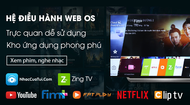 Hệ điều hành WebOS 4.5 dễ sử dụng