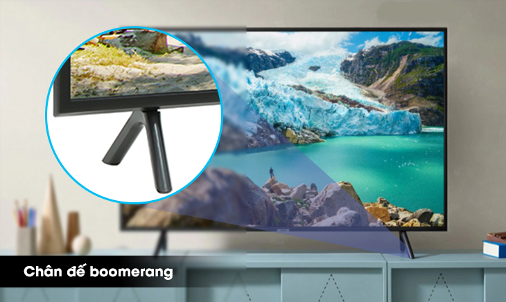 Chân đế hình dạng boomerang