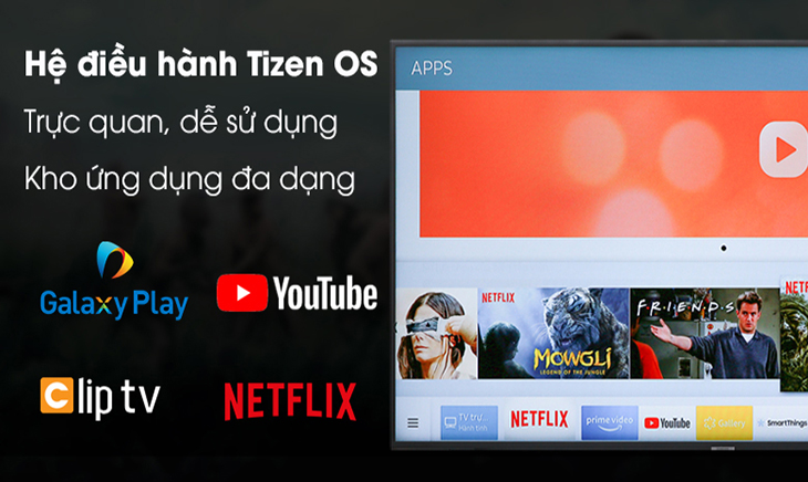 Thân thiện phù hợp với mọi người nhờ hệ điều hành Tizen