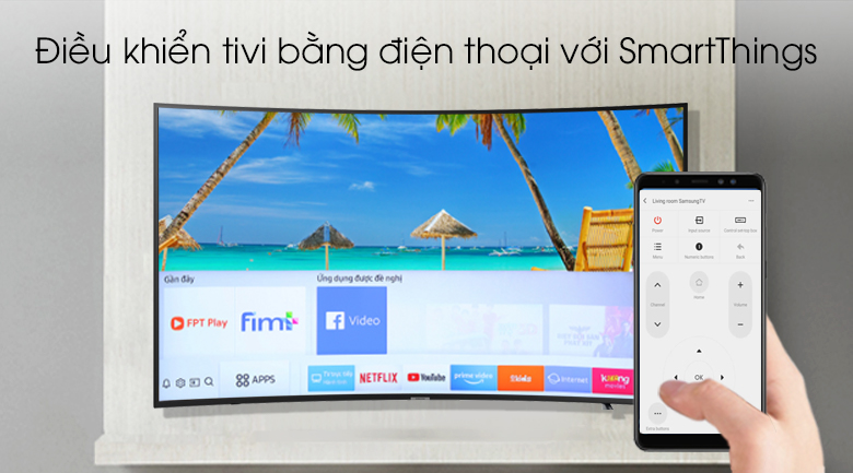 Đánh giá dòng Smart TV màn hình cong 4K RU7300 - SmartThings