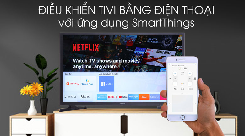 Điều khiển bằng điện thoại với ứng dụng SmartThings