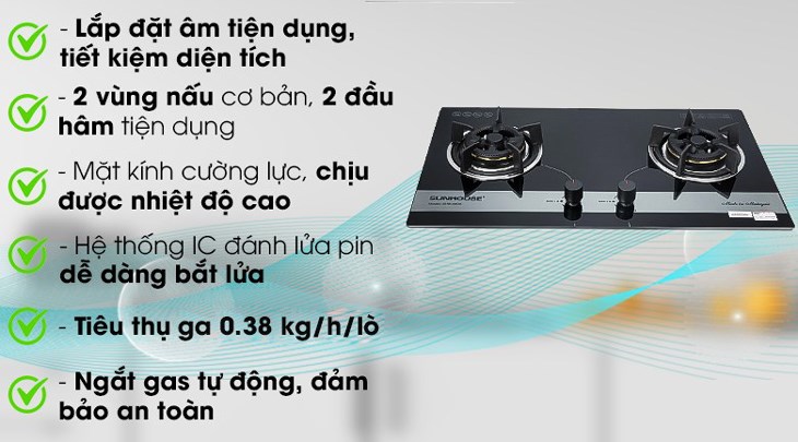 Bếp ga âm Sunhouse SHB8836 được bán với giá 4.480.000 đồng (cập nhật 09/2023 và có thể thay đổi theo thời gian)