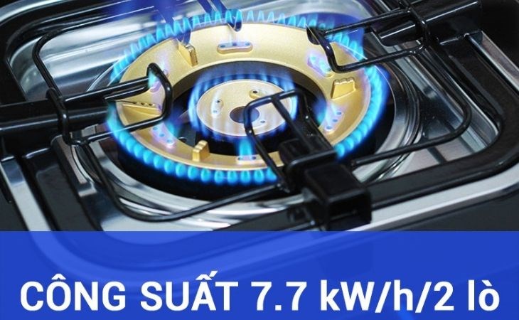 Bếp ga đôi Electrolux ETG728GKR có công suất lớn, tiết kiệm thời gian nấu ăn