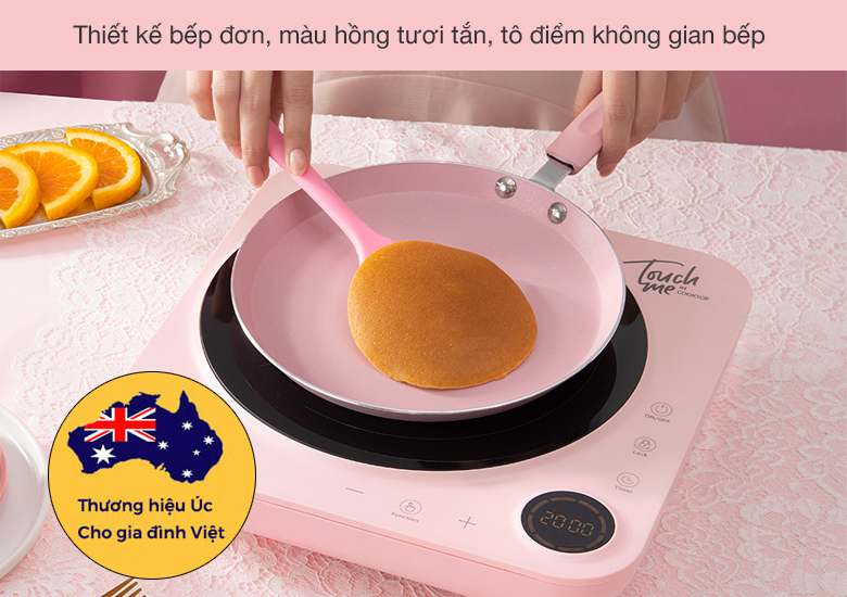 Bếp từ Dreamer mang thiết kế và màu sắc sang trọng, hiện đại