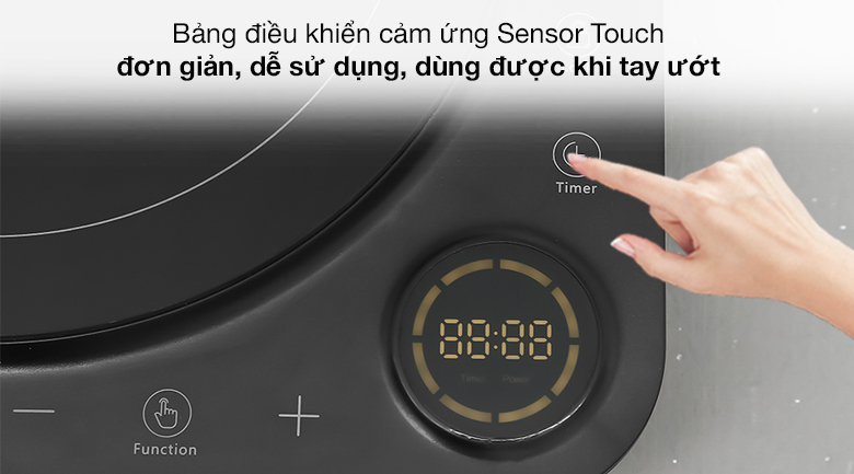 Bếp từ sử dụng bảng lệnh điều khiển cảm ứng Sensor Touch
