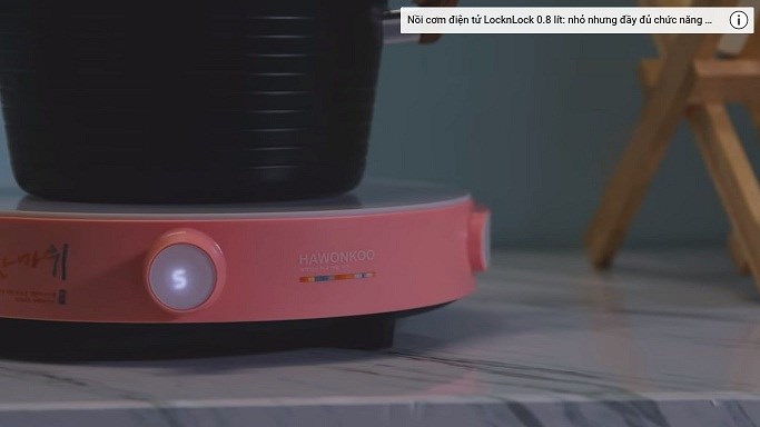 Nút điều khiển tích hợp đèn LED hỗ trợ quan sát