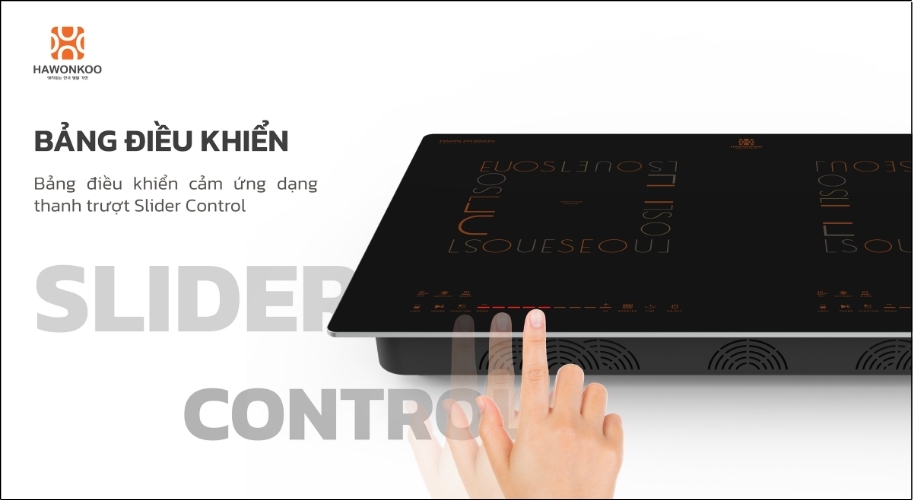Bảng điều khiển cảm ứng Slider Control dễ sử dụng, điều khiển mượt mà