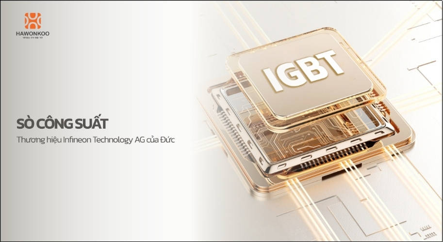Linh kiện IGBT có khả năng chịu nhiệt tốt, đáp ứng nhanh và bền bỉ, nhờ đó bếp hoạt động êm ái