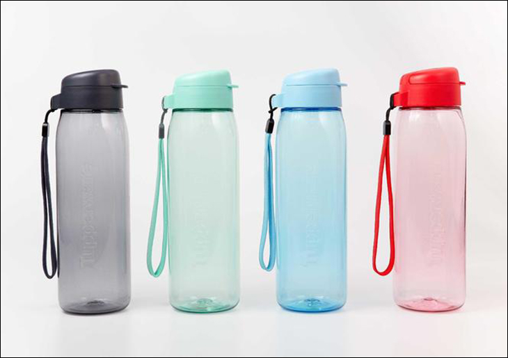 Bình nước Tupperware sử dụng chất lượng nhựa PP nguyên sinh tốt