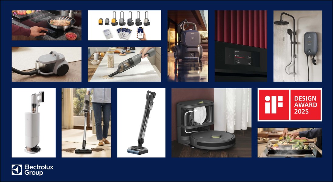 Electrolux đã nhận được nhiều giải thưởng quốc tế danh giá về thiết kế và đổi mới