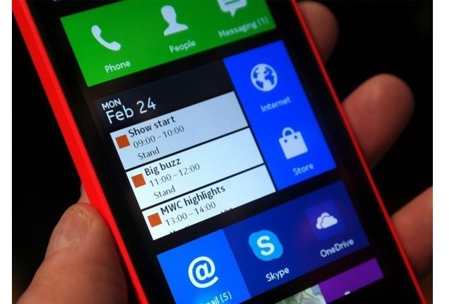 Màn hình hiển thị tốt trên Nokia X