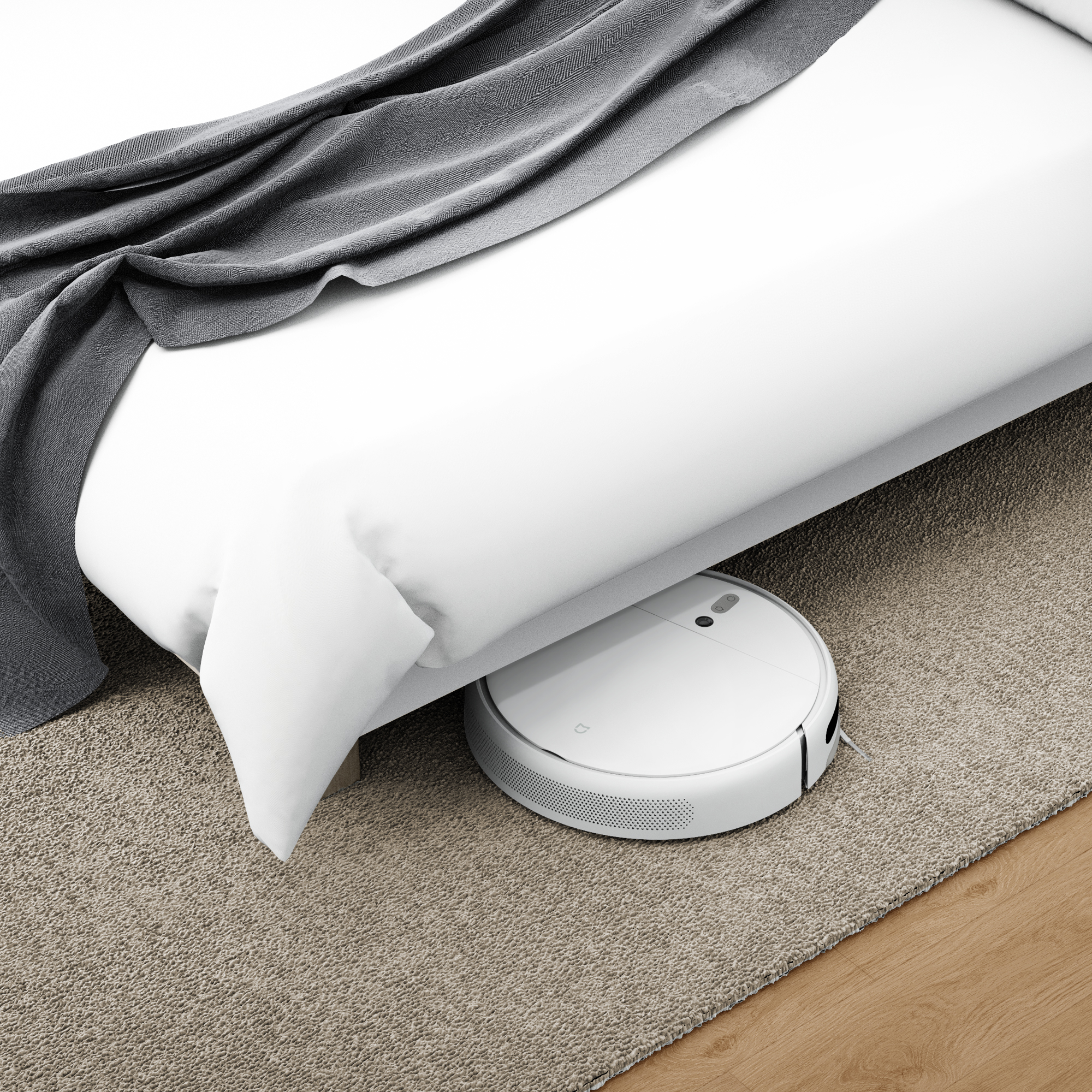 Mi Robot Vacuum Mop dễ dàng chui xuống gầm giường