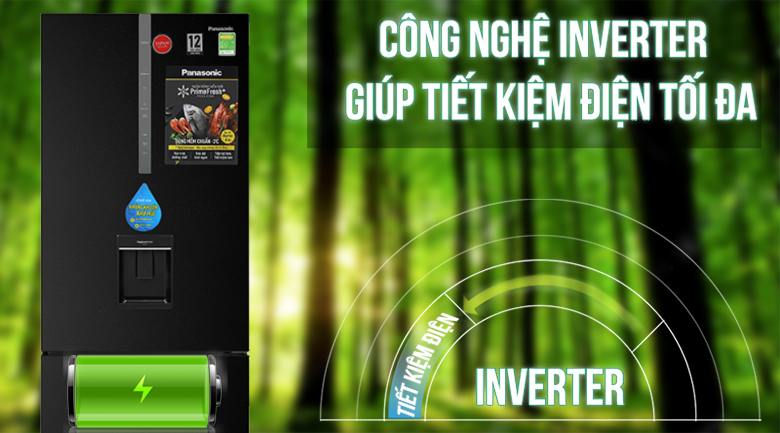 Công nghệ Inverter làm lạnh ổn định - Tủ lạnh Panasonic NR0WKVN
