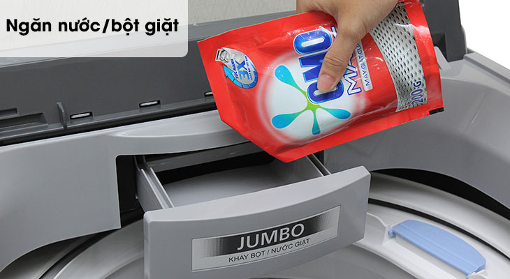 Đánh giá chi tiết máy giặt Panasonic NA-F80VS9GRV - Ngăn bột giặt