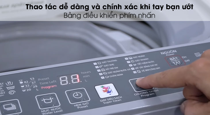 Panasonic NA-F80VS9GRV - Nhấn