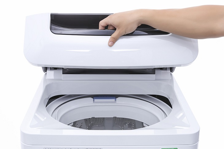 Thiết kế cửa máy giặt dạng nắp gập thân thiện