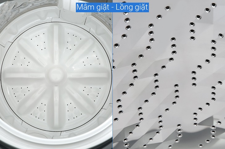 Lồng giặt Sazanami và mâm giặt 8 cánh