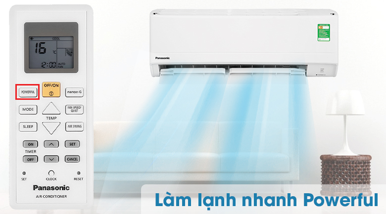 Làm lạnh nhanh chóng với chế độ Powerful
