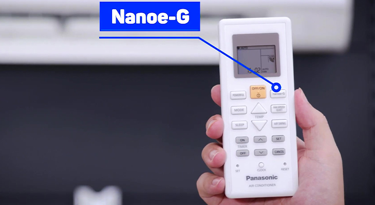 Phím NanoeG trên Remote - Máy lạnh Panasonic CU/CS-N WKH-8M