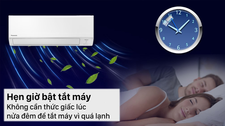 Đánh giá chi tiết máy lạnh Panasonic dòng PU-XKH Inverter tiêu chuẩn - Hẹn giờ bật, tắt