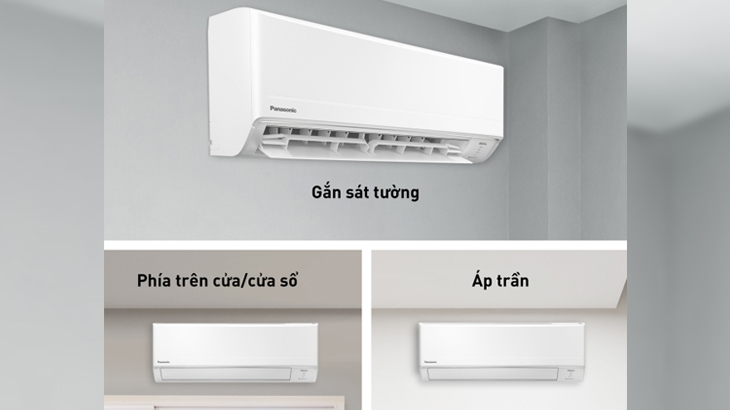 Đánh giá chi tiết máy lạnh Panasonic dòng PU-XKH Inverter tiêu chuẩn - Lắp đặt dàn lạnh