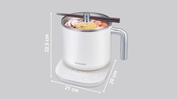 Nồi lẩu điện có kích thước nhỏ gọn