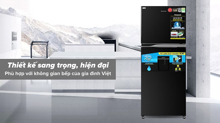 Đánh giá chi tiết tủ lạnh Panasonic Inverter 405 lít NR-TX461GPKV - Thiết kế