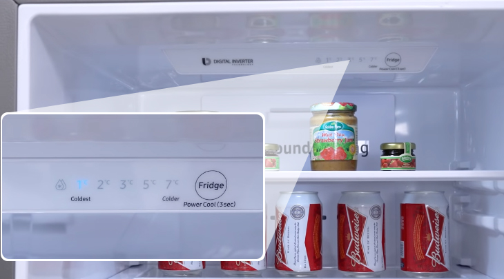 Bảng điều khiển ngăn đá - Tủ lạnh Samsung Inverter 307 lít RB30N4180B1/SV