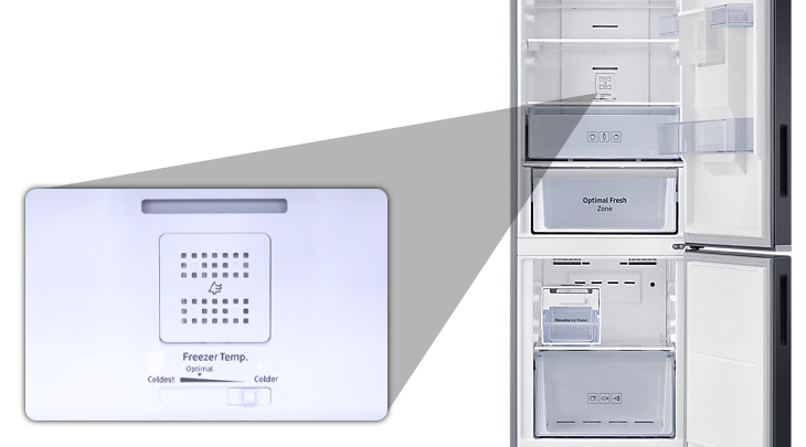 Bảng điều khiển ngăn lạnh - Tủ lạnh Samsung Inverter 307 lít RB30N4180B1/SV