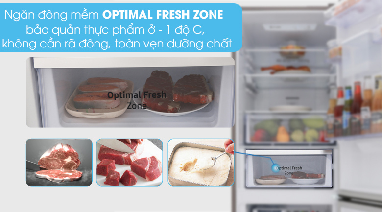 Công nghệ Optimal Fresh Zone - Tủ lạnh Samsung Inverter 307 lít RB30N4180B1/SV
