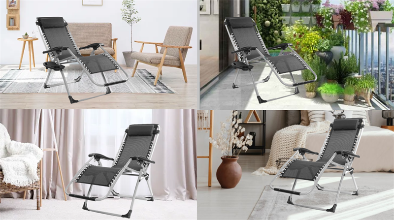 Ghế xếp thư giãn Kachi sở hữu thiết kế nhỏ gọn, phù hợp với nhiều không gian nội thất
