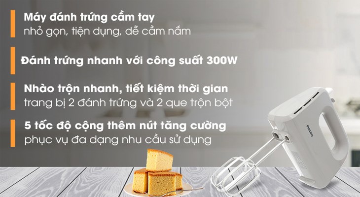 Máy đánh trứng Philips HR3705/20 có giá là 820.000 đồng (cập nhật tháng 04/2023, có thể thay đổi theo thời gian)