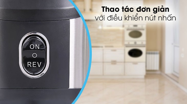 Máy ép chậm Hafele JE230-BL (535.43.531) có điều khiển nút nhấn chỉnh 1 tốc độ ép/bật máy dễ sử dụng