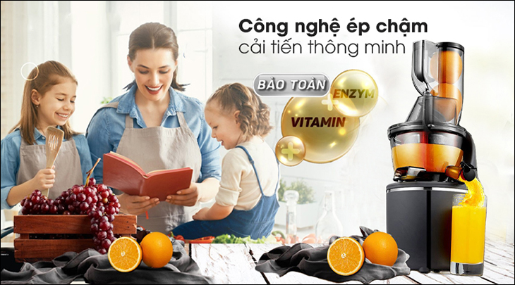 Máy có công nghệ ép chậm được cấp bằng sáng chế J.M.C.S