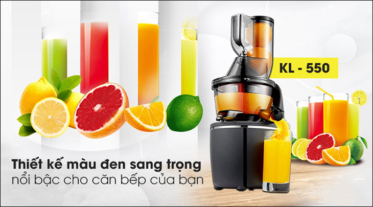 Máy ép chậm Kalite có thiết kế hiện đại, sang trọng