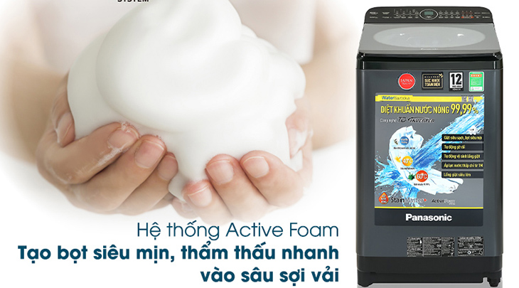 Công nghệ ActiveFoam dòng trung cấp Panasonic