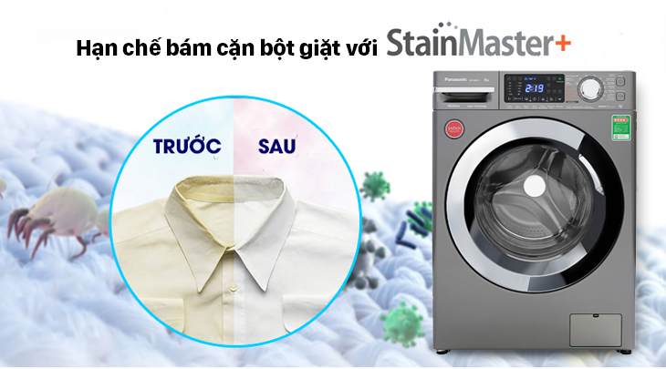 Hạn chế bám cặn bột giặt