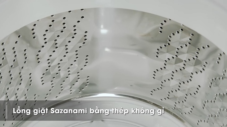 Lồng giặt Sazanami bằng thép không gỉ