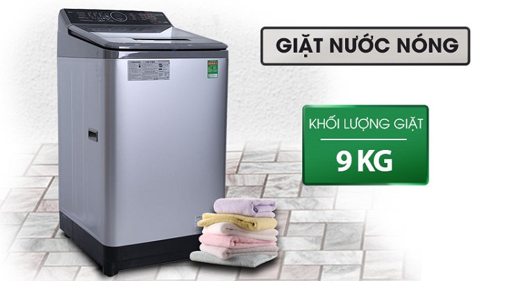 Panasonic NA-F90V5LMX có khối lượng giặt 9kg phù hợp gia đình trên 5 người