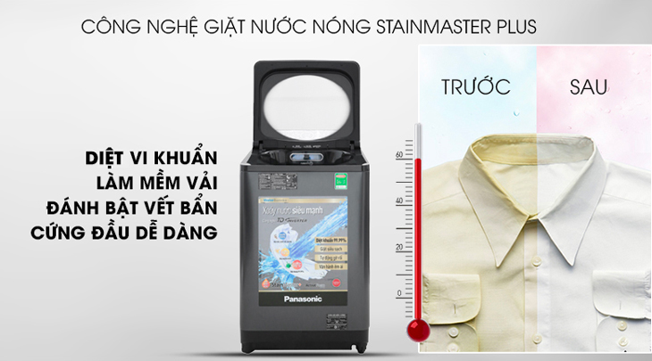 Công nghệ giặt nước nóng StainMaster+