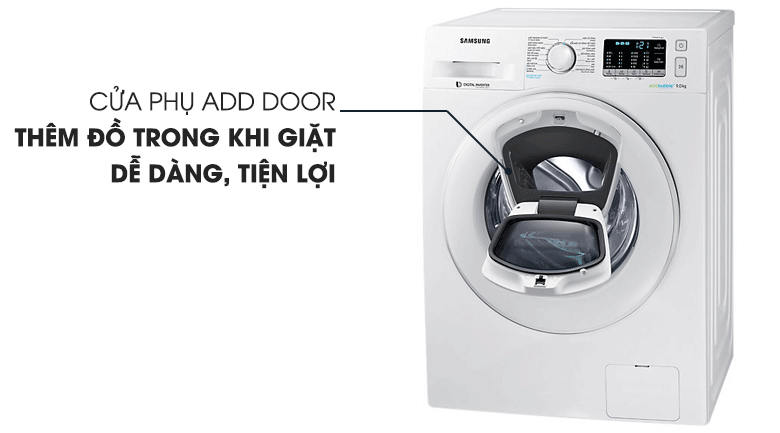 Cửa phụ Add Door - Máy giặt Samsung Inverter 9 kg WW90K52E0WW/SV