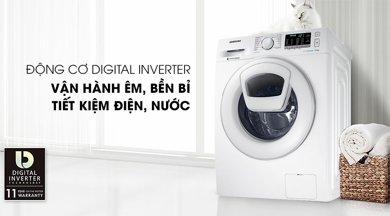 Digtal Inverter - Máy giặt Samsung Inverter 9 kg WW90K52E0WW/SV