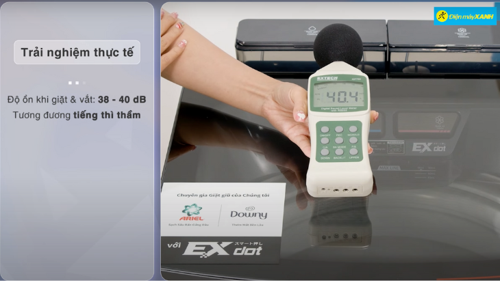 Độ ồn của máy khi hoạt động khá khiêm tốn