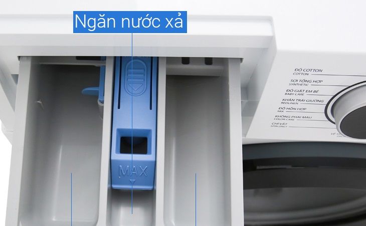 Ngăn nước xả và bột giặt