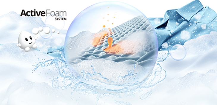 Đánh bật vết bẩn nhanh chóng với hệ thống tạo bọt ActiveFoam siêu thẩm thấu