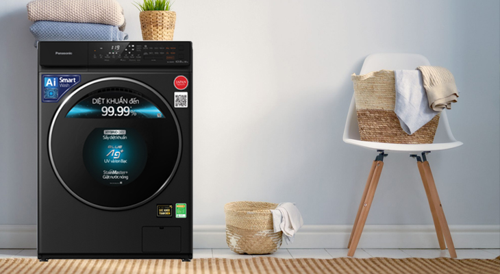 Máy giặt Panasonic Inverter 10.5 kg NA-S056FR1BV có khối lượng giặt lên đến 10.5 kg và khối lượng sấy là 6 kg