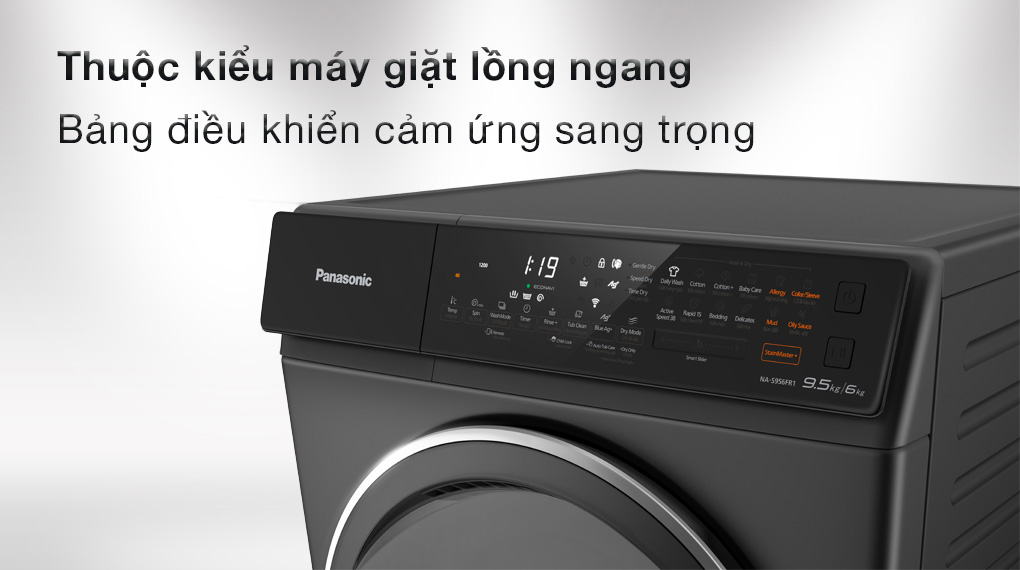 Review MG Sấy mới (sấy 6kg) FR model - Bảng điều khiển